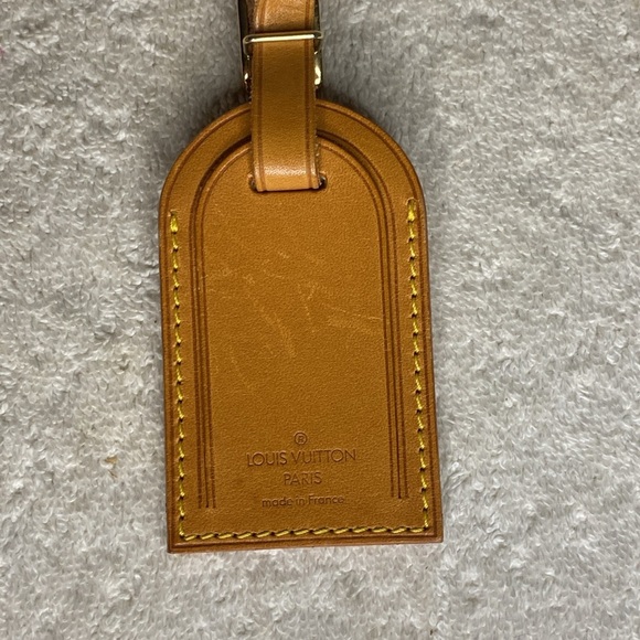 Vintage Louis Vuitton Luggage Tag in Vachetta Leather (06H) - Picture 3 of 6